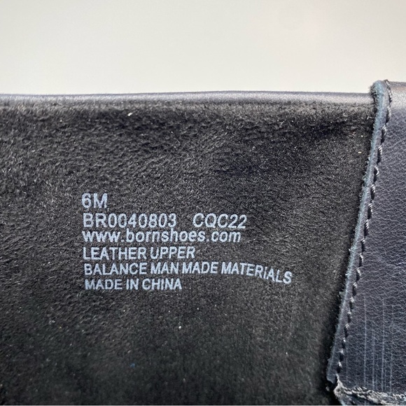 Born Shaunie Black Leather Riding Boot 6M - Picture 12 of 14